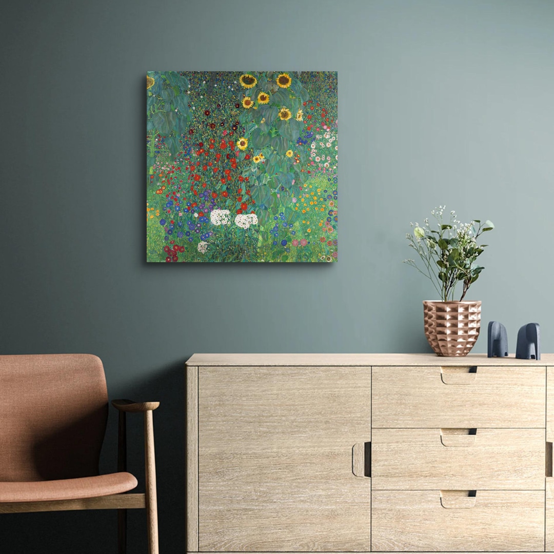 Farm Garden with Sunflowers 克林姆 | phootime 藝術微噴無框畫第一品牌