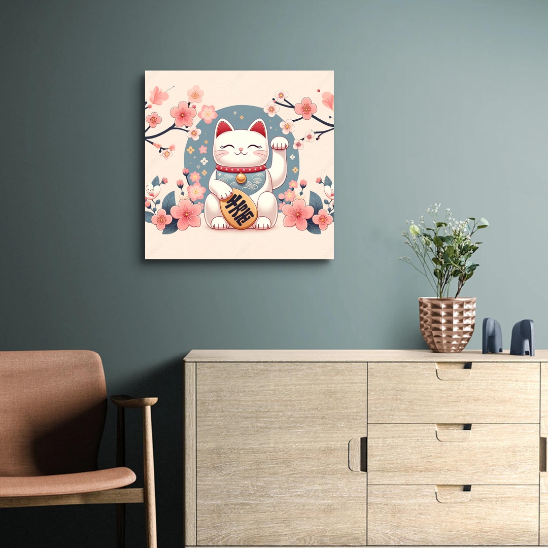 [AI Art] 招財貓 | phootime 藝術微噴無框畫第一品牌