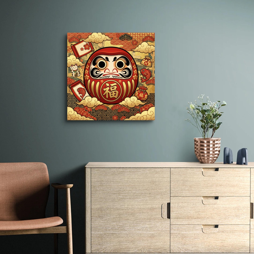 [AI Art] 日本開運物 達摩不倒翁