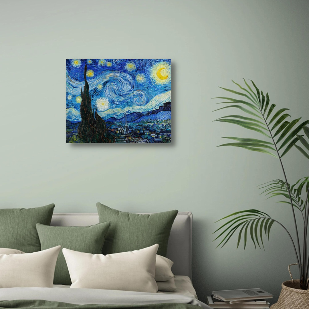 《星夜》梵谷 | phootime 藝術微噴無框畫第一品牌