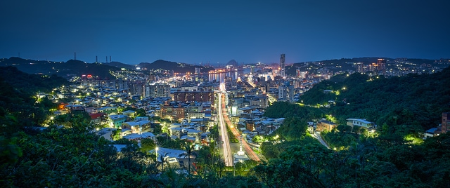 基隆市の夜景