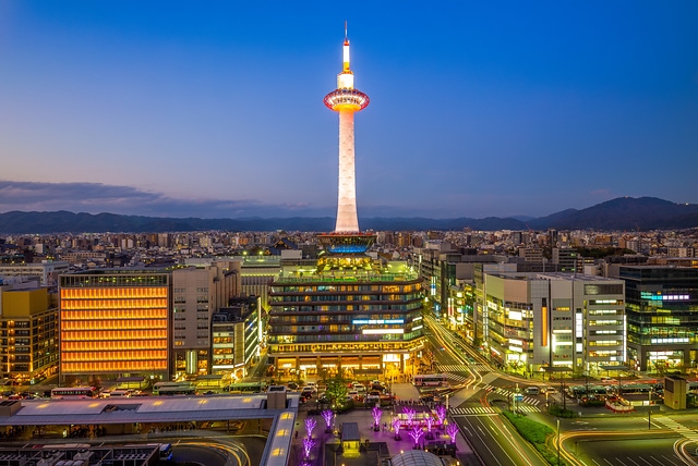 日本京都塔夜景