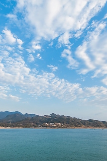 日本紀伊半島清晨的山海之歌