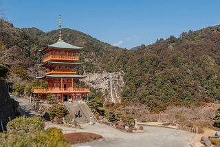 世界遺產之青岸渡寺三重塔與那智瀑布