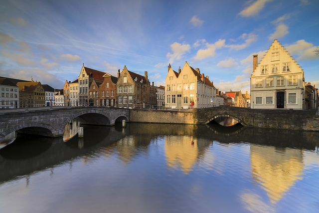 Sunrise in Bruges Belgium