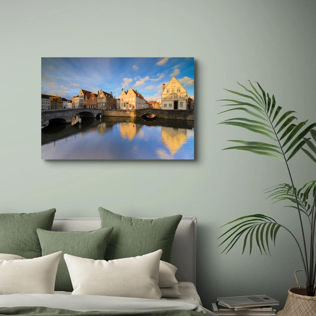 Sunrise in Bruges Belgium | phootime 藝術微噴無框畫第一品牌