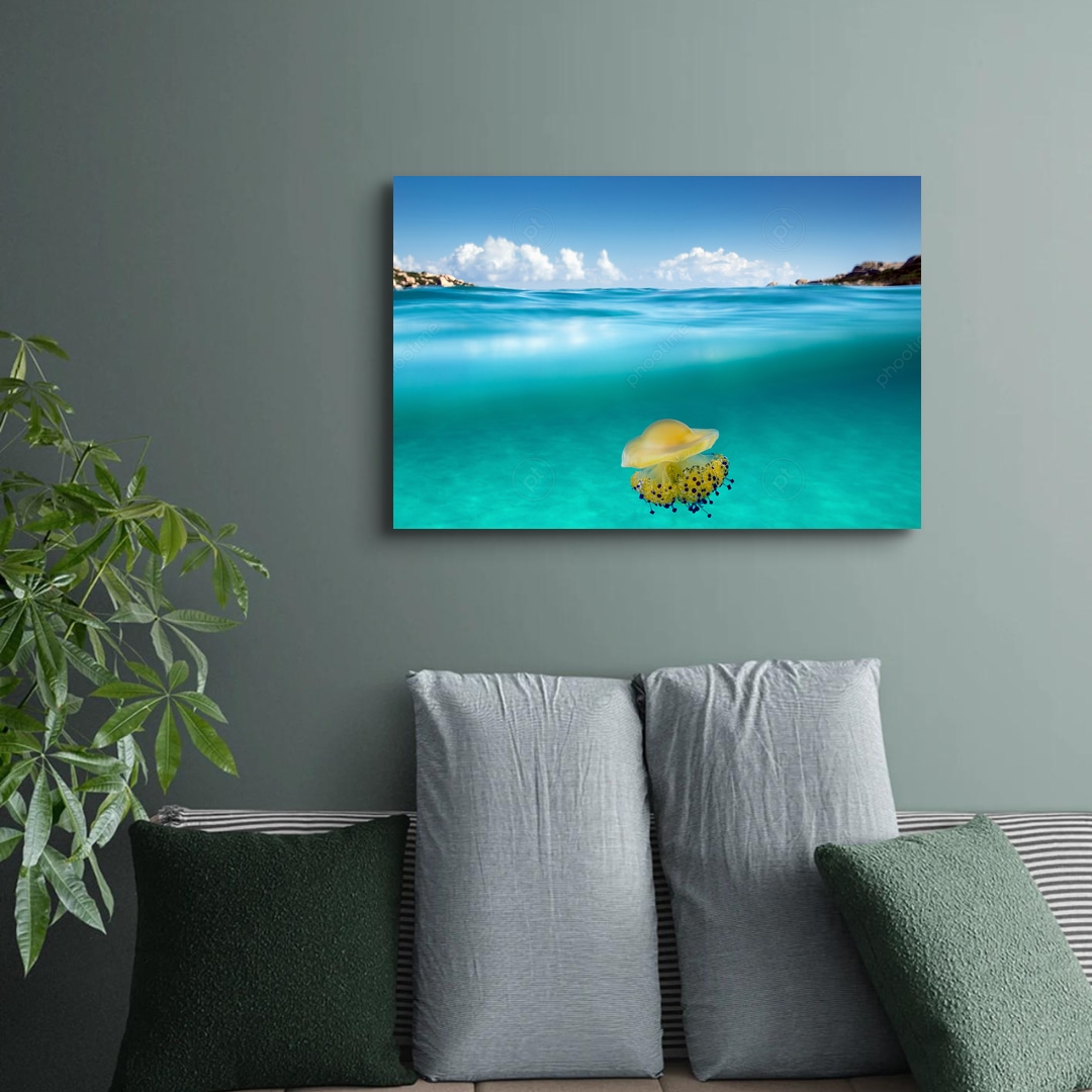 Colorful jellyfish Sardinia Italy | phootime 藝術微噴無框畫第一品牌