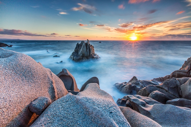 Sunset at Capotesta Sardinia