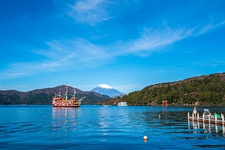 富士山及河口湖鳥居
