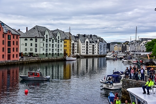 Beautiful small villege in Norway
