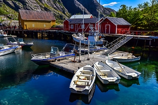 Beautiful small villege in Norway