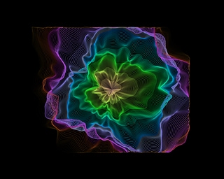 Abstract colorful curve background