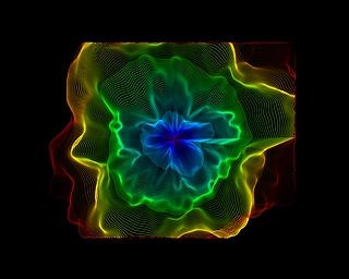 Abstract colorful curve background