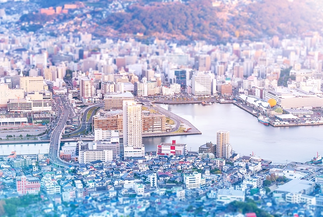 長崎 城市 世界三大夜景 稲佐山 Nagasaki Japan